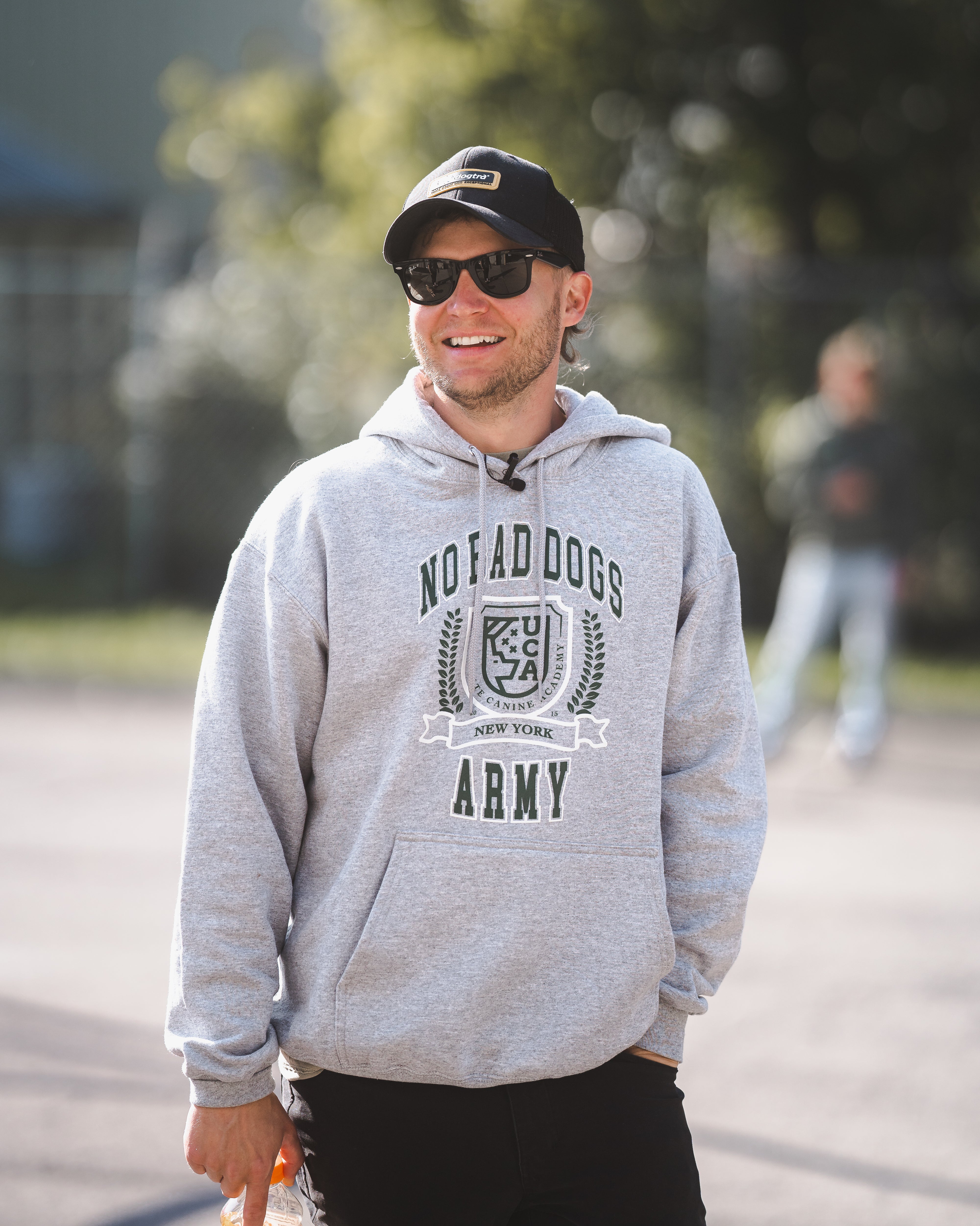 College No Bad Dogs Army Hoodie