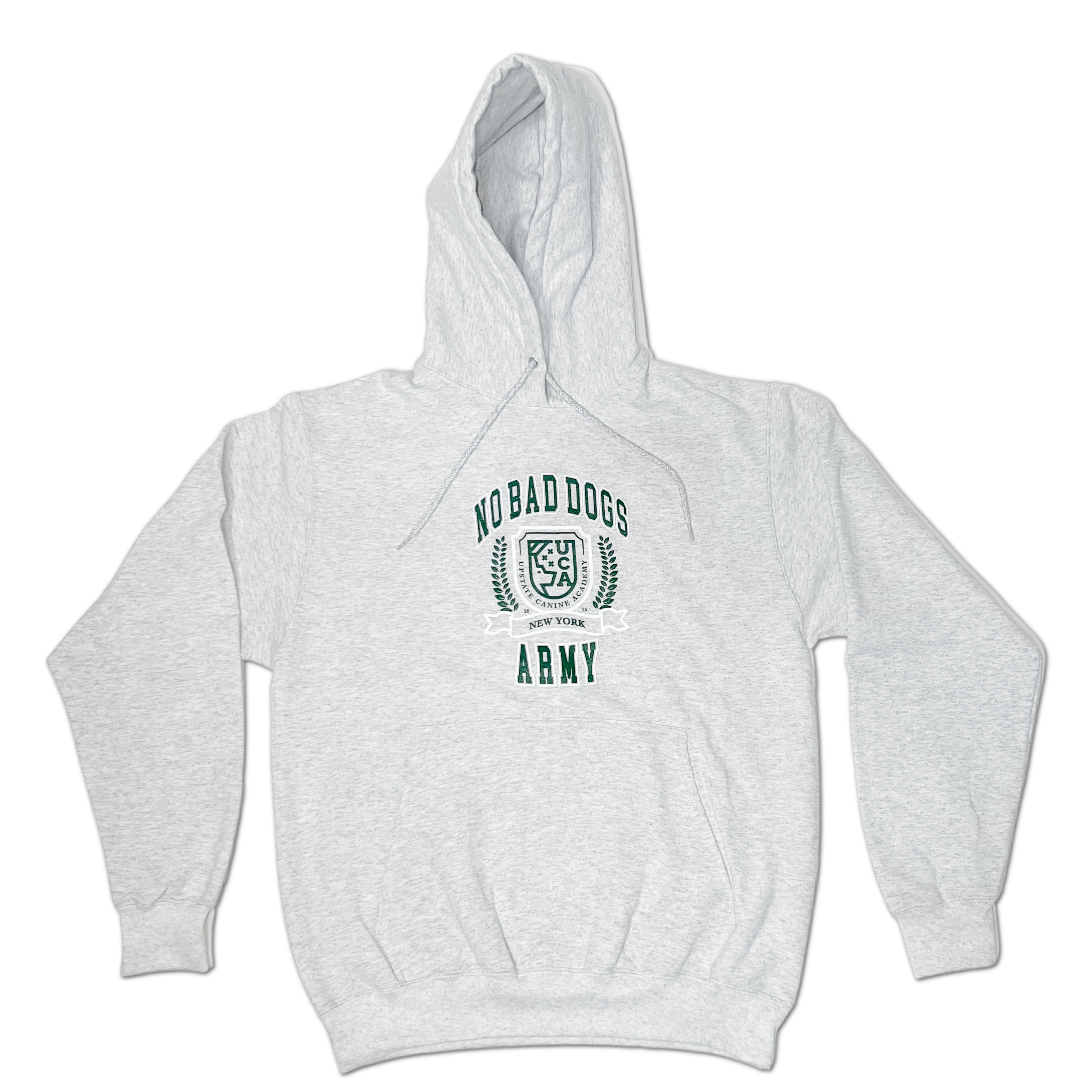 College No Bad Dogs Army Hoodie