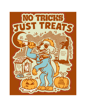 No Tricks, Just Treats Sticker