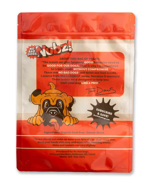 NUBZ Pro Beef Liver Treats