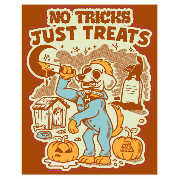 No Tricks, Just Treats Sticker